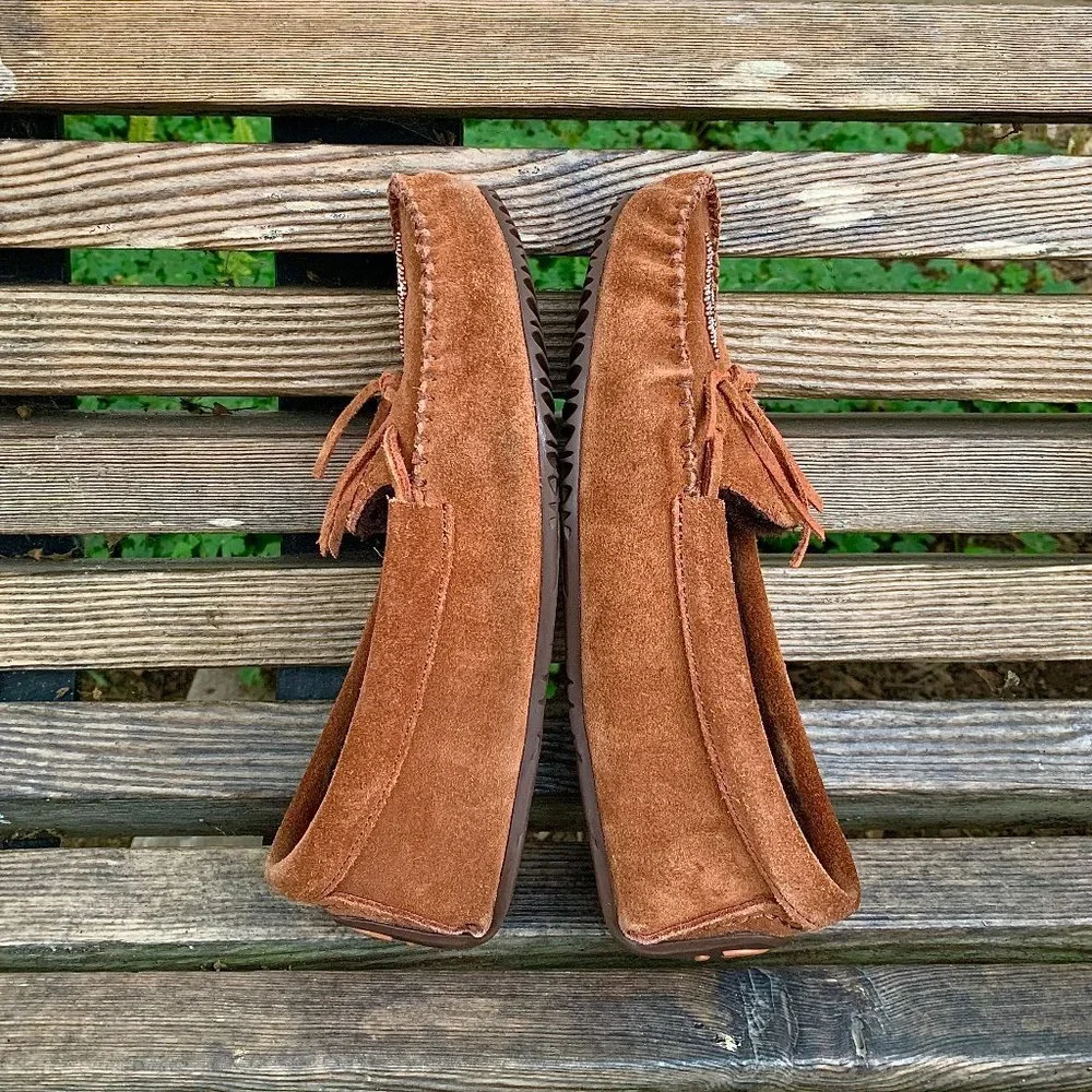 Manitobah Mukluks Canoe suede fleece lined moccasins - Picture 5 of 10